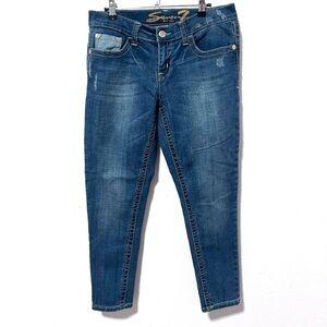Seven7 Blue Skinny Jeans Classic Style 8‎